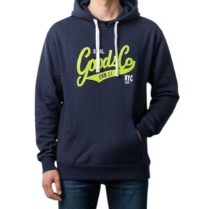 Angelo Litrico Crafted Goods Navy Graphic Hoodie - Real Goods Co M